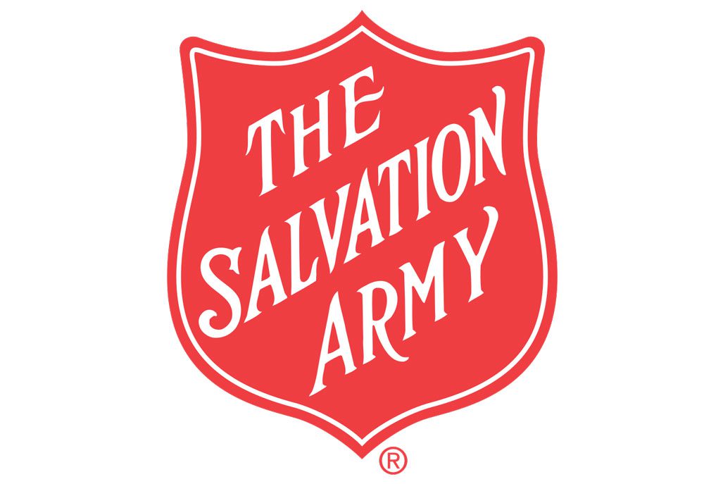 A salvation army logo is shown.