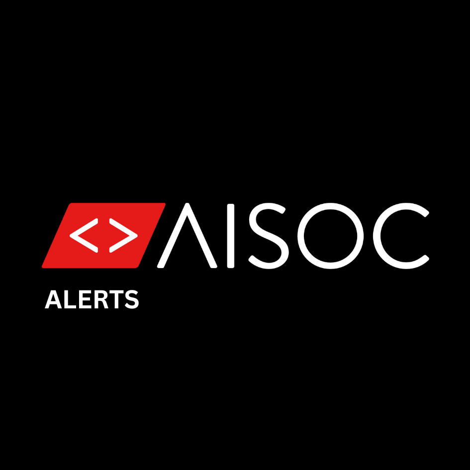 AISOC Alerts logo with red code.